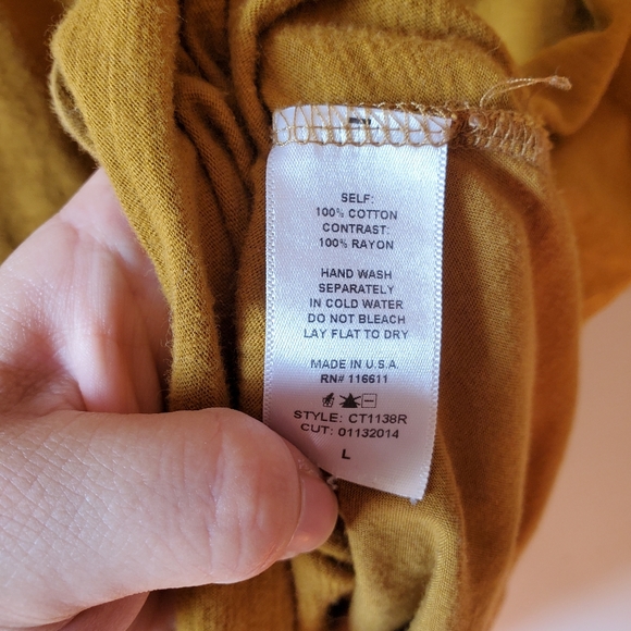 Anthro Amadi Goldenrod Yellow Gathered Back Top - Picture 5 of 6